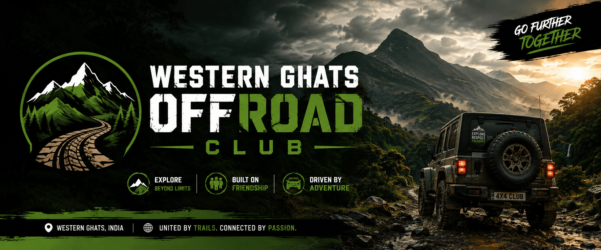 Western Ghats Offroad Club brand banner